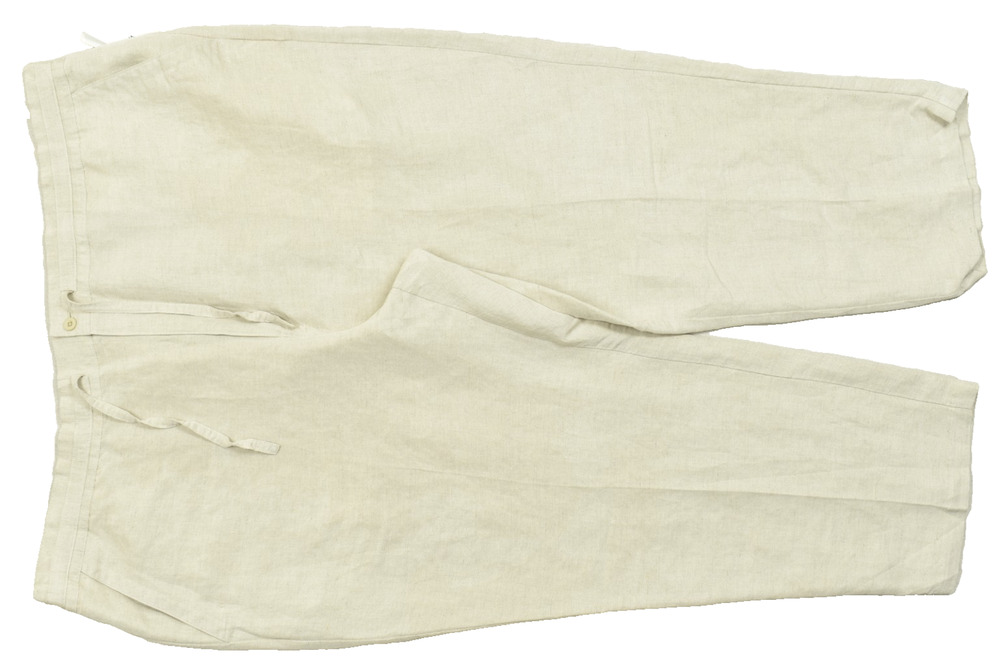 Cubavera Natural Linen Blend Drawstring Elastic Waist Straight Pants 4XBX30 NWT